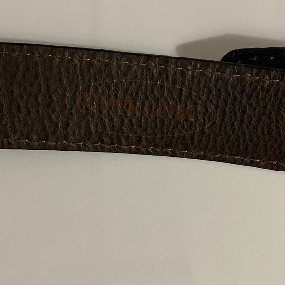 EUC Overland Genuine American Bison Leather Belt, Made in USA, Sz 40, Neutral - Picture 3 of 16